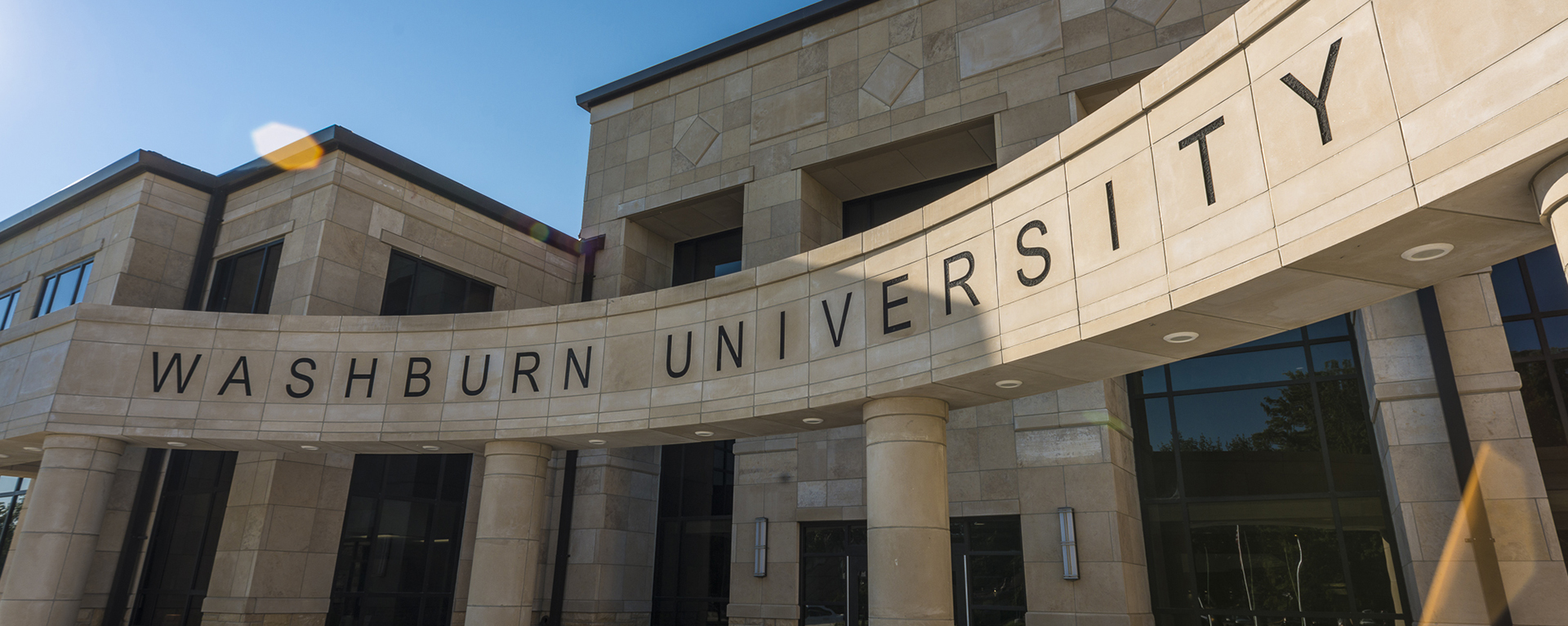 The Welcome Center at Morgan Hall is the front entrance to Washburn's campus.