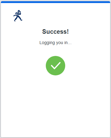 duo login success screen capture