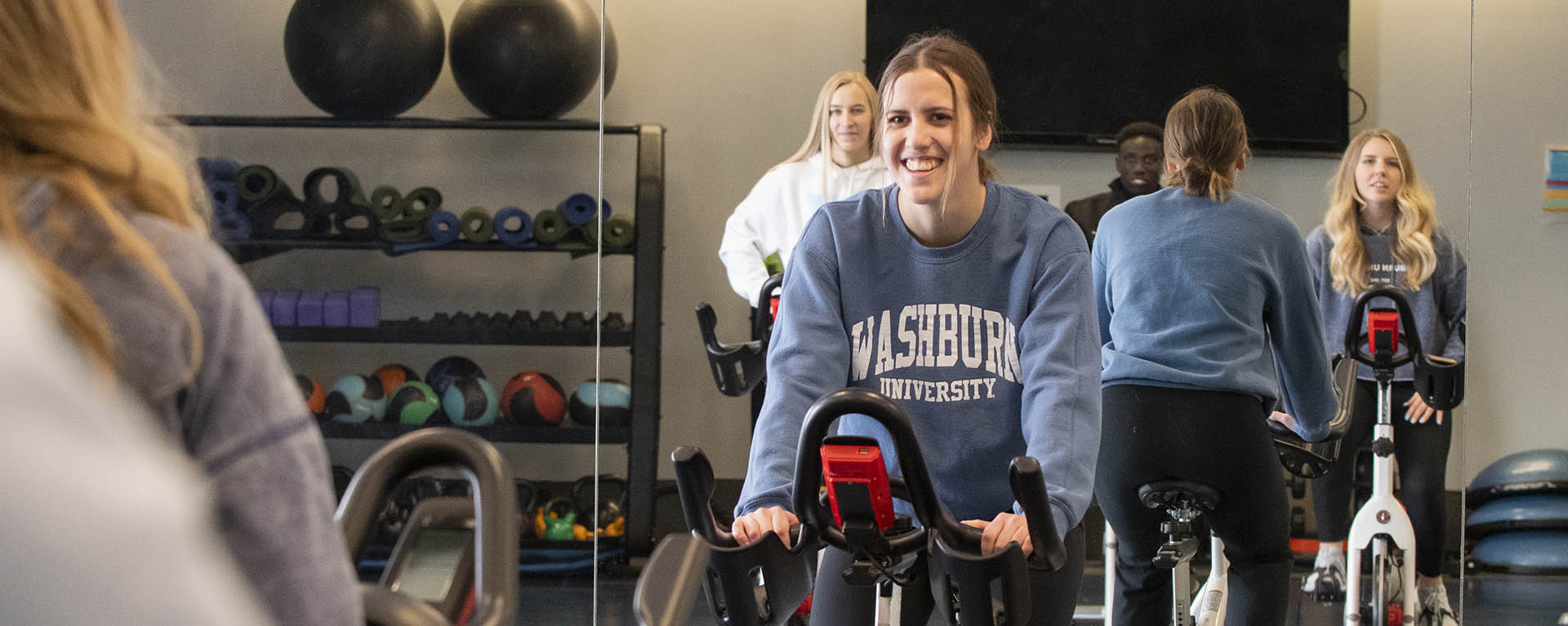 group cycling class